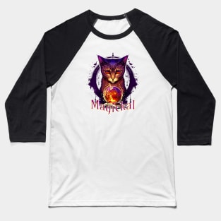 Psychic Cat Baseball T-Shirt